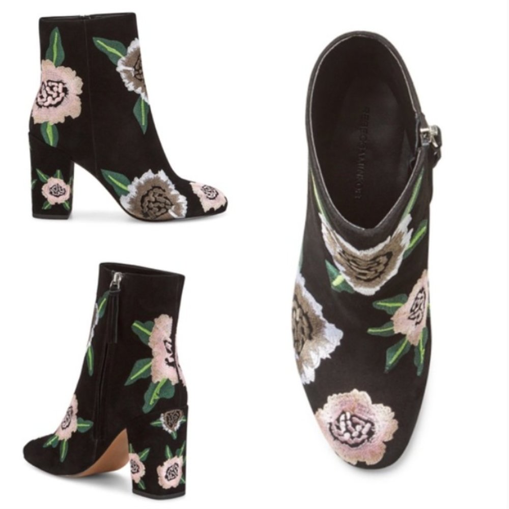 Rebecca Minkoff Bryce Embroidery Booties floral